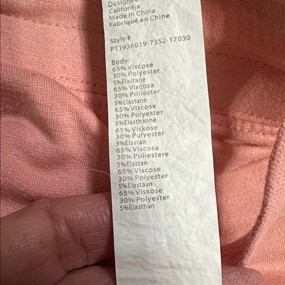 CLEAR OUT! Fabletics Pinky Peach Sweatpants loungewear small - Picture 6 of 8